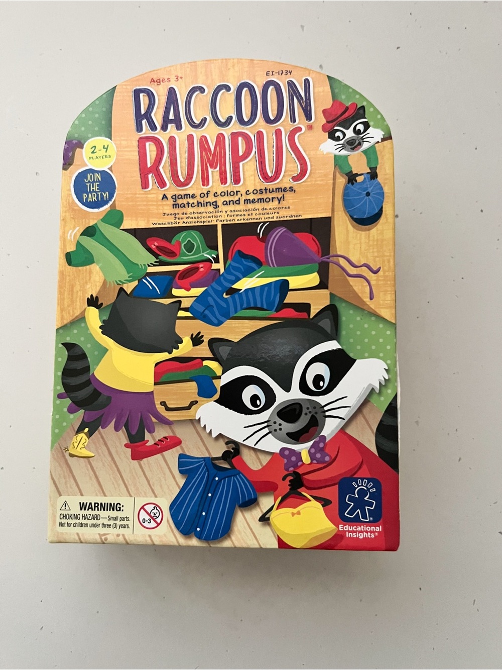 Raccoon Rumpus Memory & Matching Game | Educational Insights Preschool Game